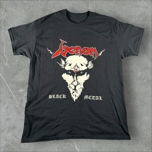 Vintage Venom Shirt Men Large Black Y2K 90s Black Metal Band Tee Rare Grail Tour